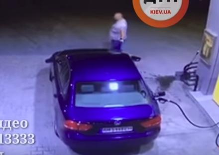 Водитель устроил взрыв на АЗС, но камера продолжала снимать: видео